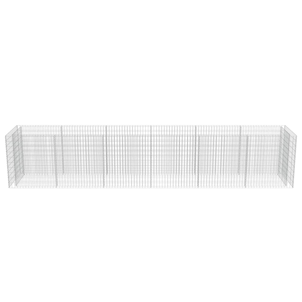 Gabion Raised Bed Galvanised Steel 540x90x100 cm