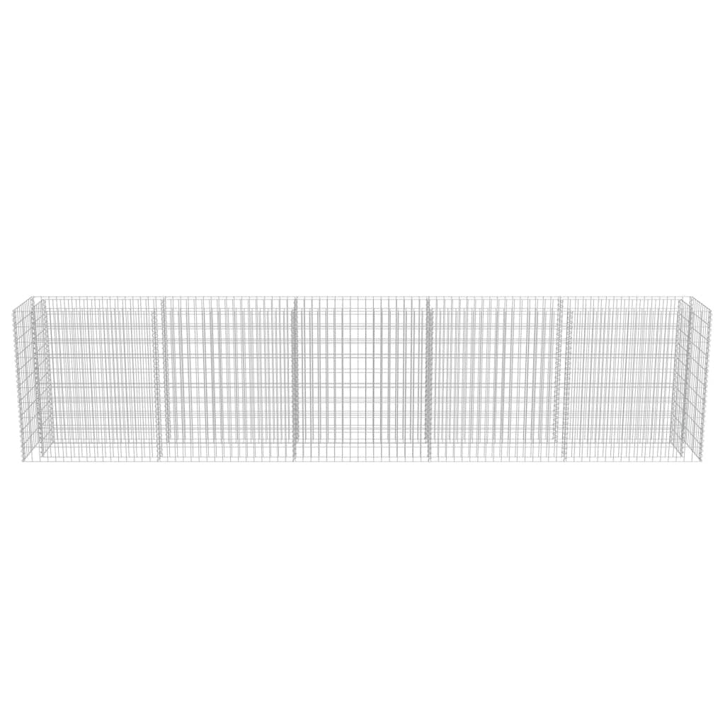 Gabion Raised Bed Galvanised Steel 450x50x100 cm