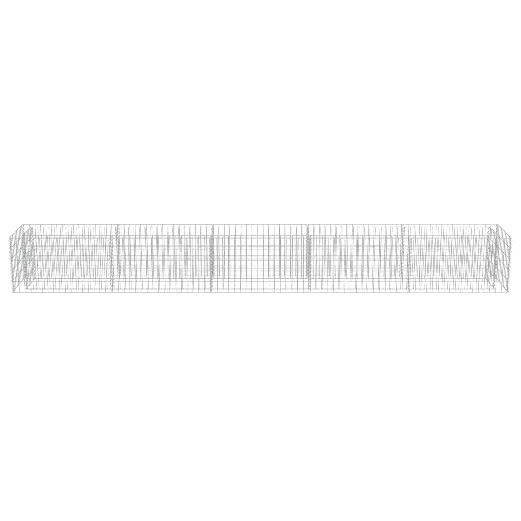 Gabion Raised Bed Galvanised Steel 450x50x50 cm