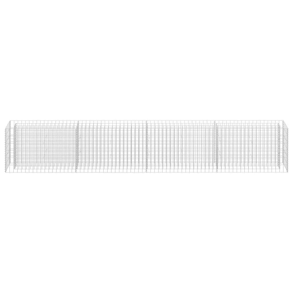 Gabion Raised Bed Galvanised Steel 360x30x60 cm
