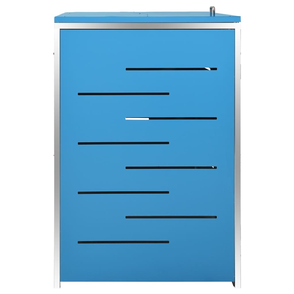 Triple Wheelie Bin Shed 207x77.5x112.5 cm Stainless Steel
