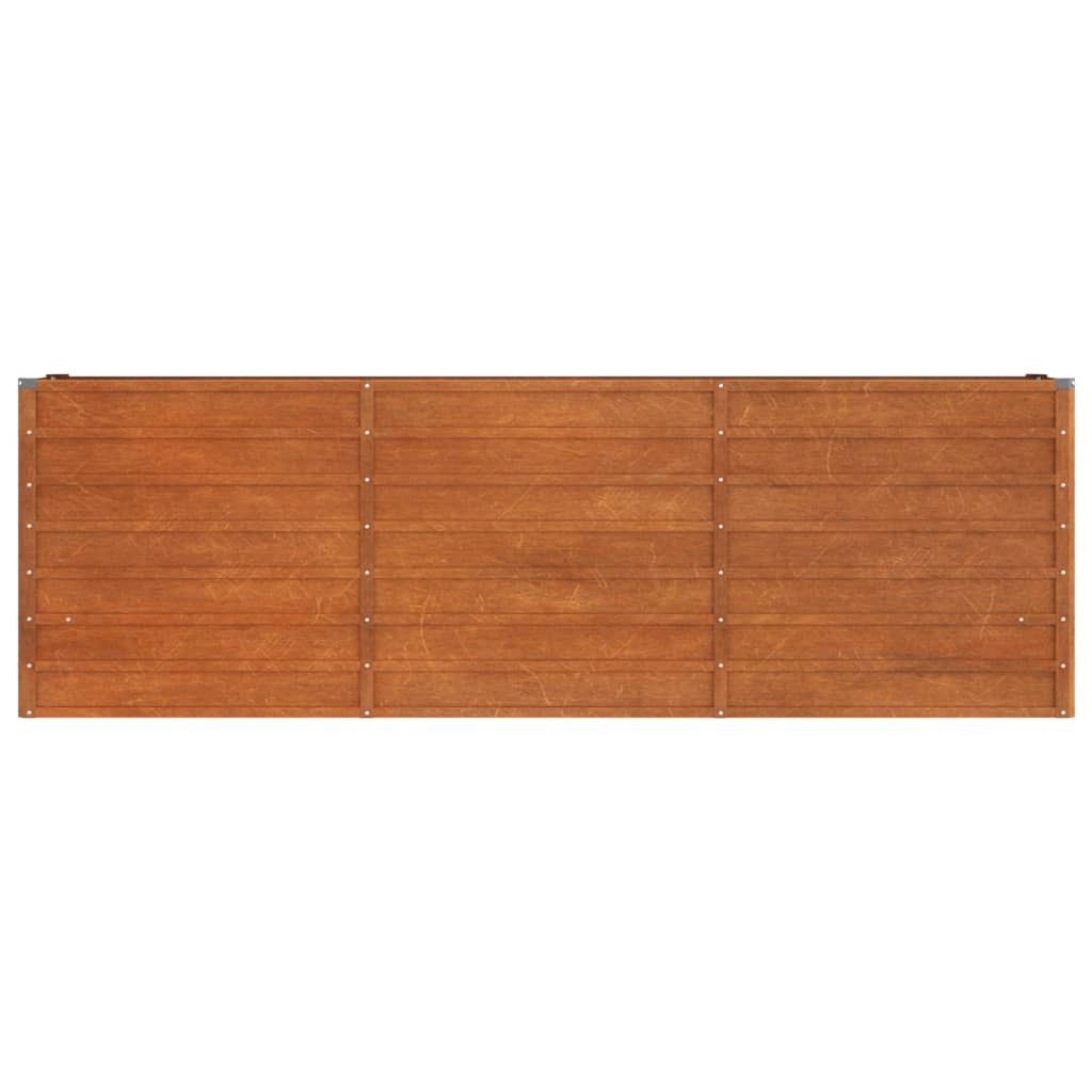 Garden Raised Bed Rusty 240x40x77 cm Corten Steel