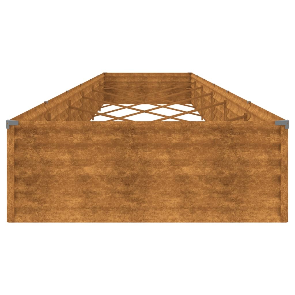 Garden Raised Bed 579x100x36 cm Corten Steel