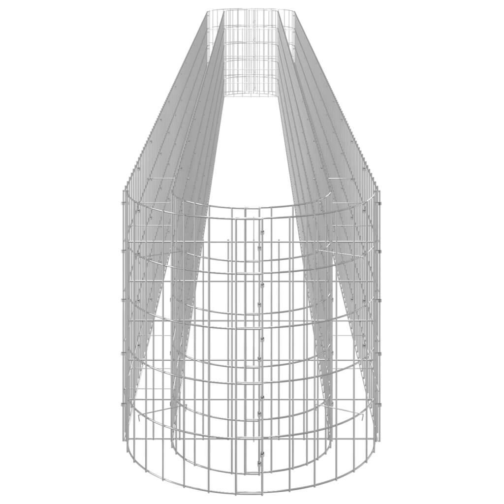 Gabion Raised Bed Galvanised Iron 540x50x50 cm