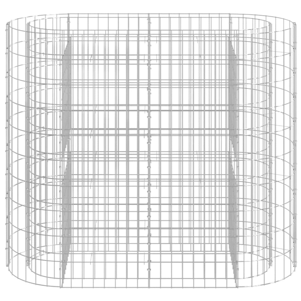 Gabion Raised Bed Galvanised Iron 120x50x100 cm