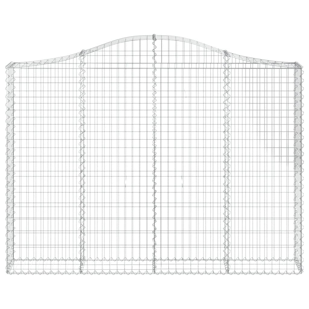 Arched Gabion Basket 200x30x140/160 cm Galvanised Iron