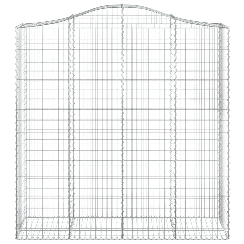 Arched Gabion Basket 200x50x200/220 cm Galvanised Iron