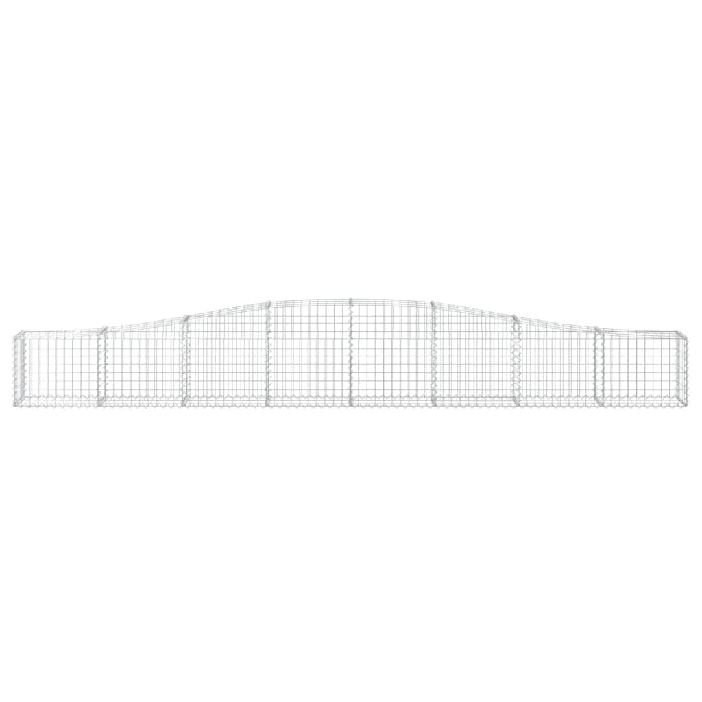 Arched Gabion Basket 400x30x40/60 cm Galvanised Iron