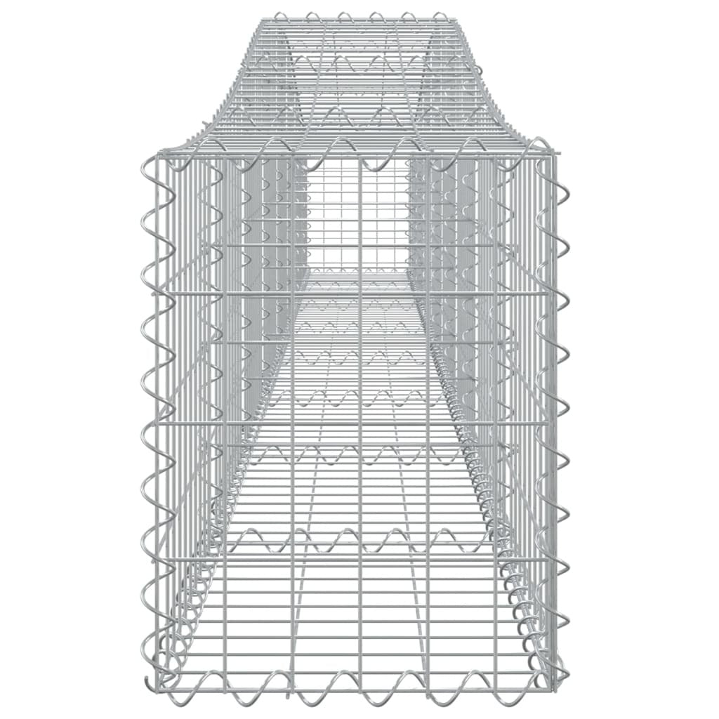 Arched Gabion Basket 400x30x40/60 cm Galvanised Iron