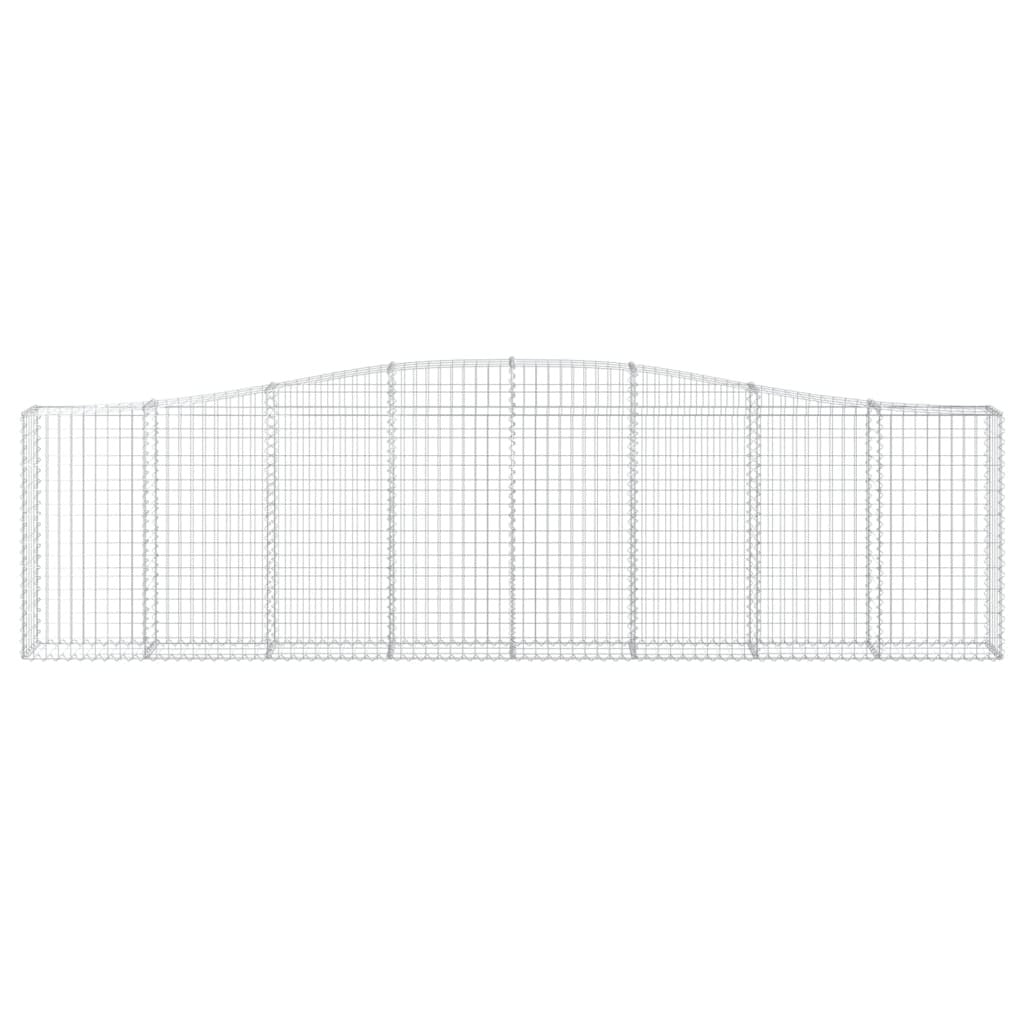 Arched Gabion Basket 400x30x100/120 cm Galvanised Iron