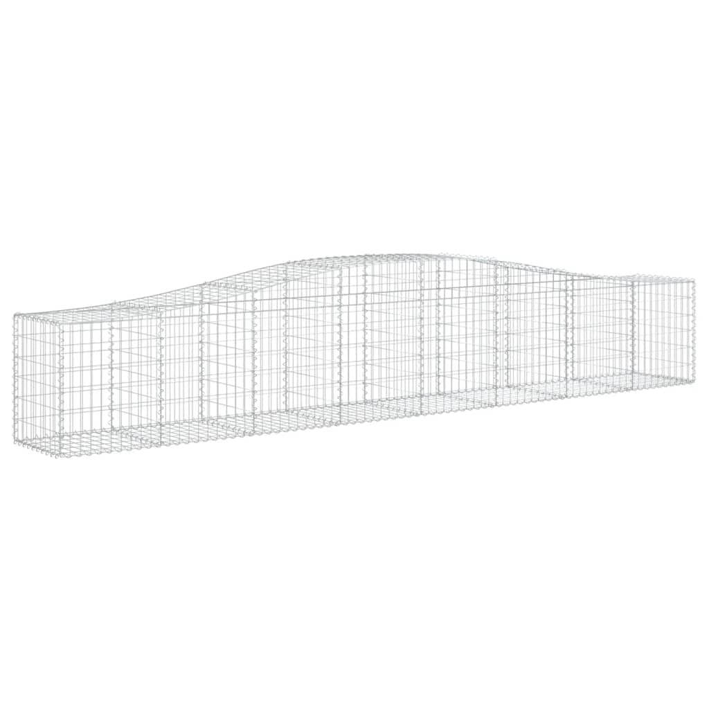 Arched Gabion Basket 400x50x60/80 cm Galvanised Iron