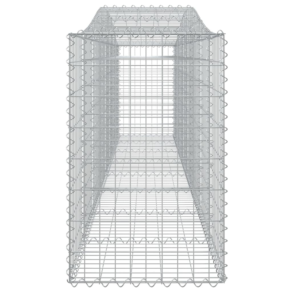 Arched Gabion Basket 400x50x80/100 cm Galvanised Iron