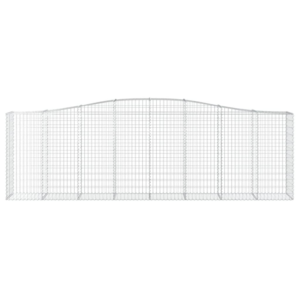 Arched Gabion Basket 400x50x120/140 cm Galvanised Iron