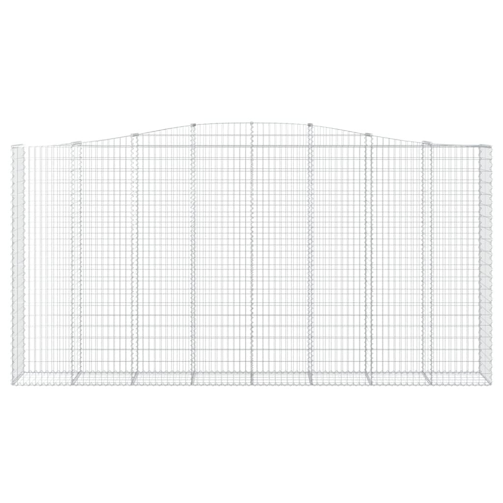 Arched Gabion Basket 400x50x200/220 cm Galvanised Iron