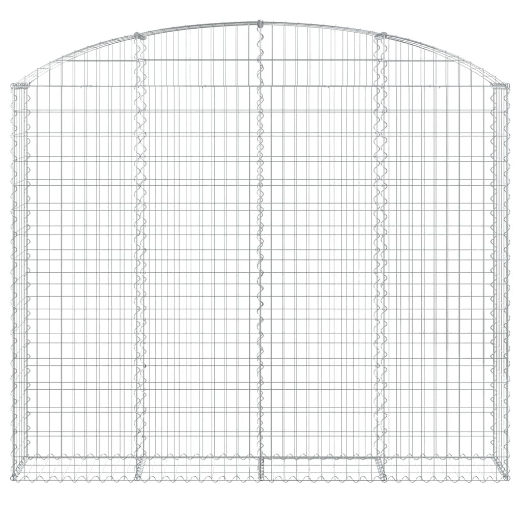 Arched Gabion Basket 200x30x160/180 cm Galvanised Iron