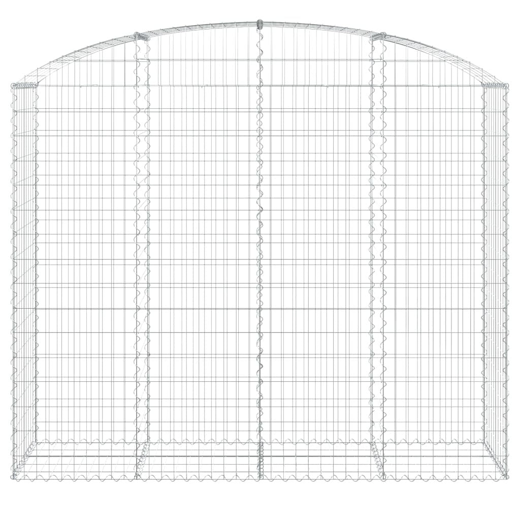 Arched Gabion Basket 200x50x160/180 cm Galvanised Iron