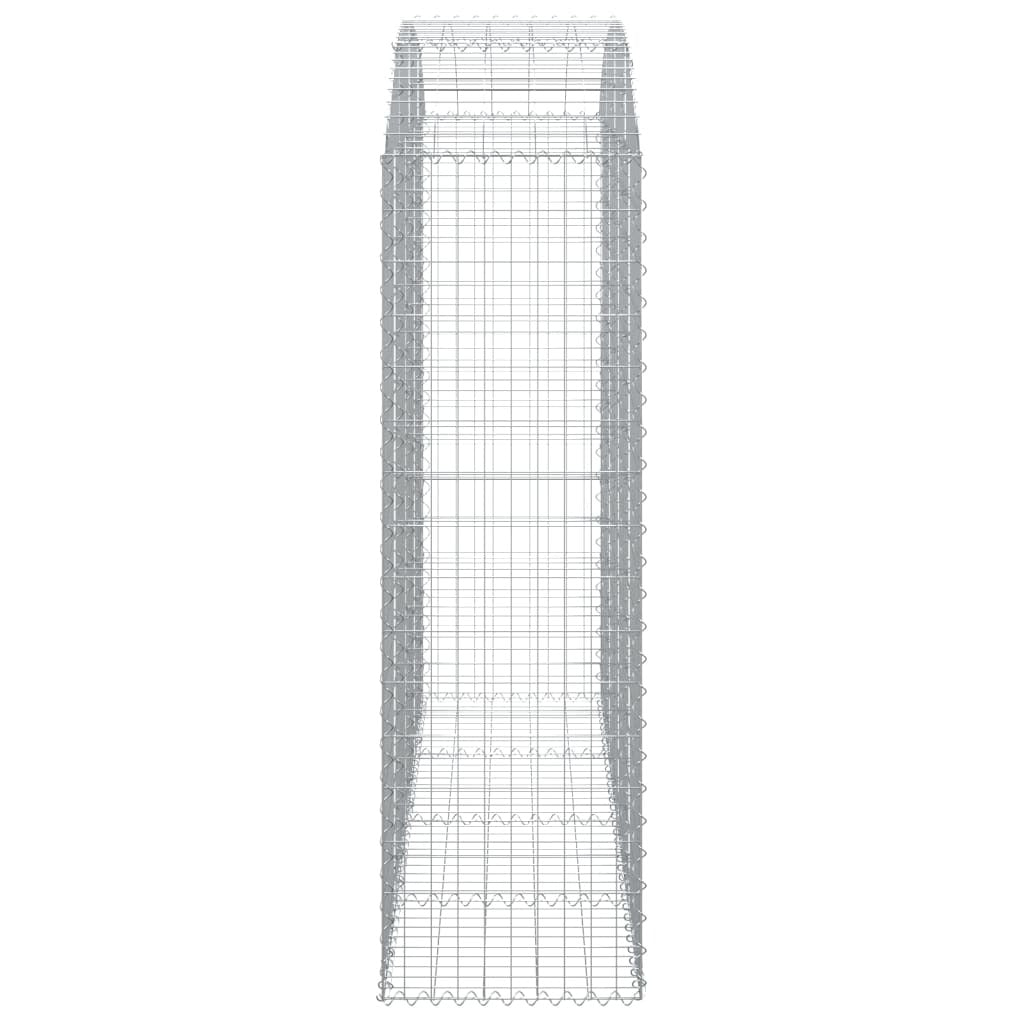 Arched Gabion Basket 200x50x160/180 cm Galvanised Iron