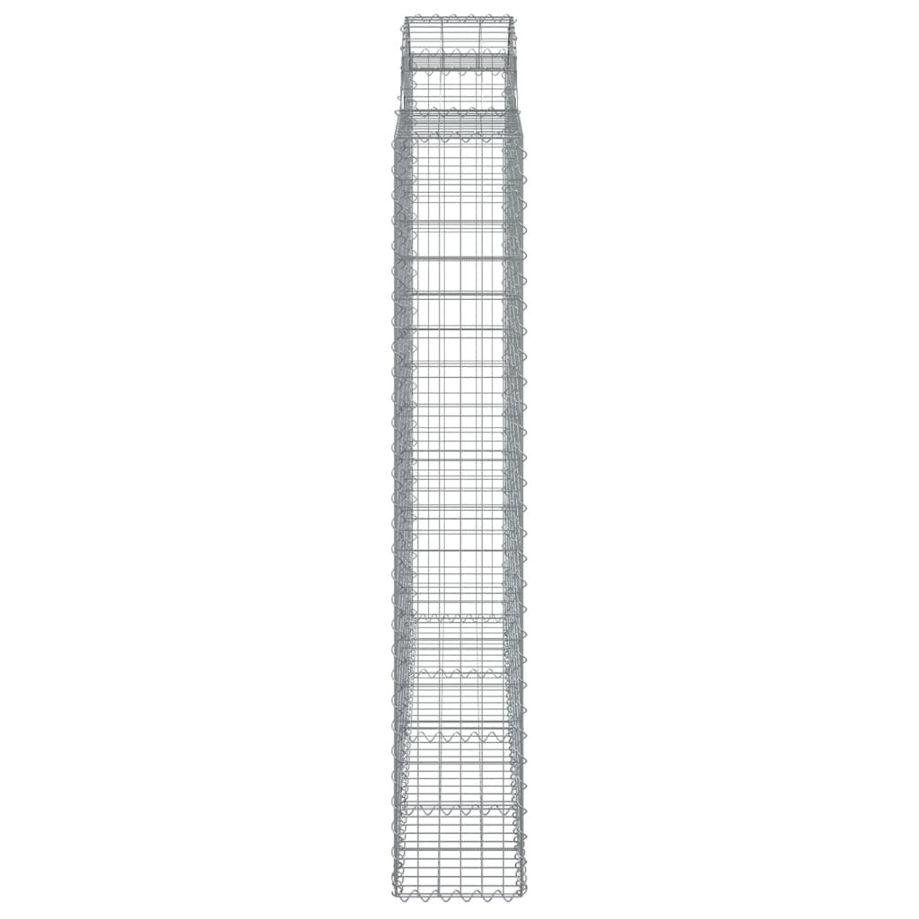 Arched Gabion Basket 200x50x180/200 cm Galvanised Iron