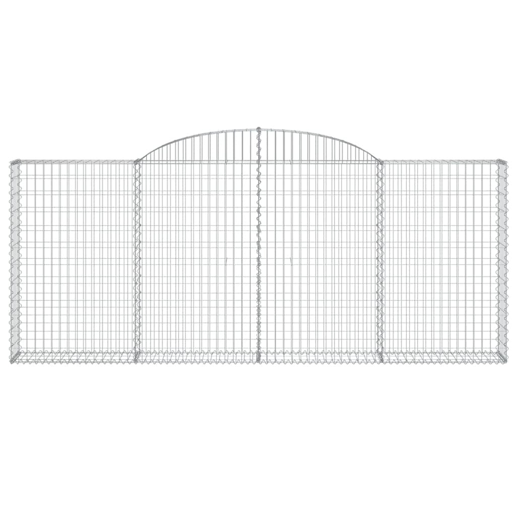 Arched Gabion Basket 300x30x120/140 cm Galvanised Iron