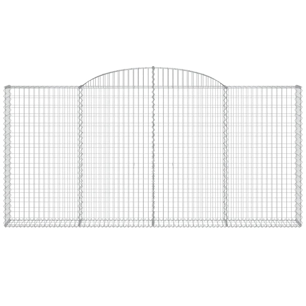Arched Gabion Basket 300x30x140/160 cm Galvanised Iron