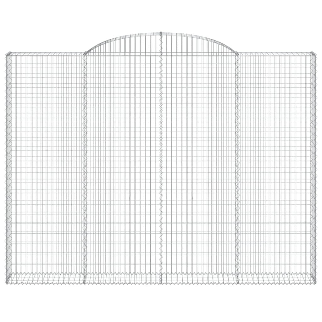 Arched Gabion Basket 300x30x220/240 cm Galvanised Iron