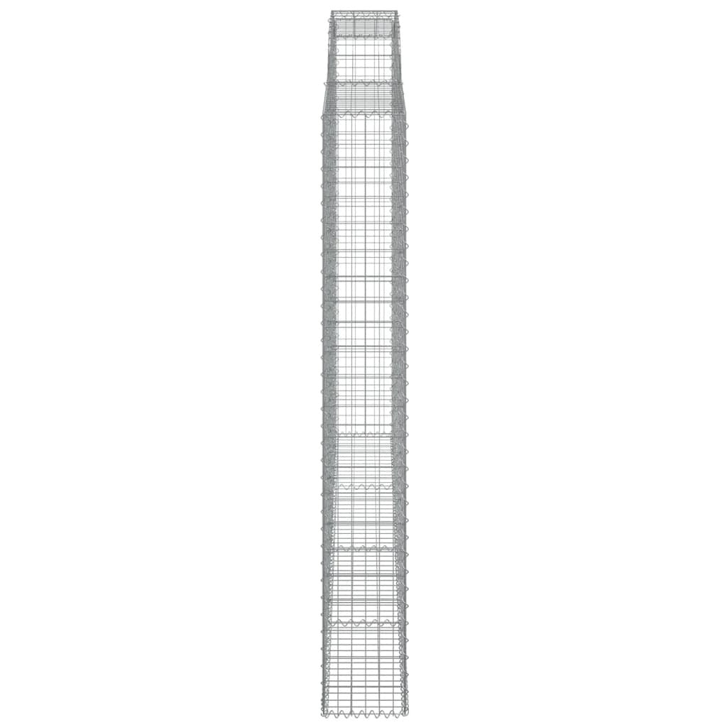 Arched Gabion Basket 300x30x220/240 cm Galvanised Iron