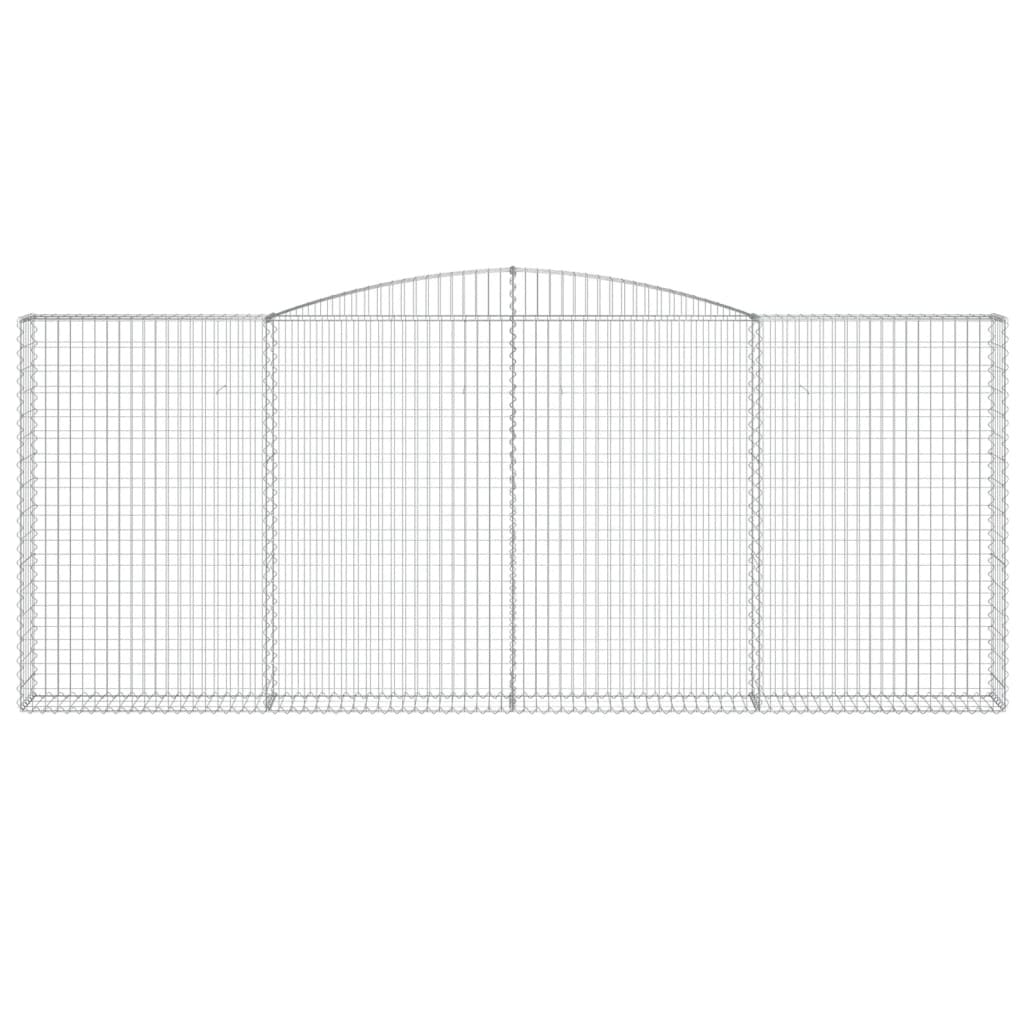 Arched Gabion Basket 400x30x160/180 cm Galvanised Iron