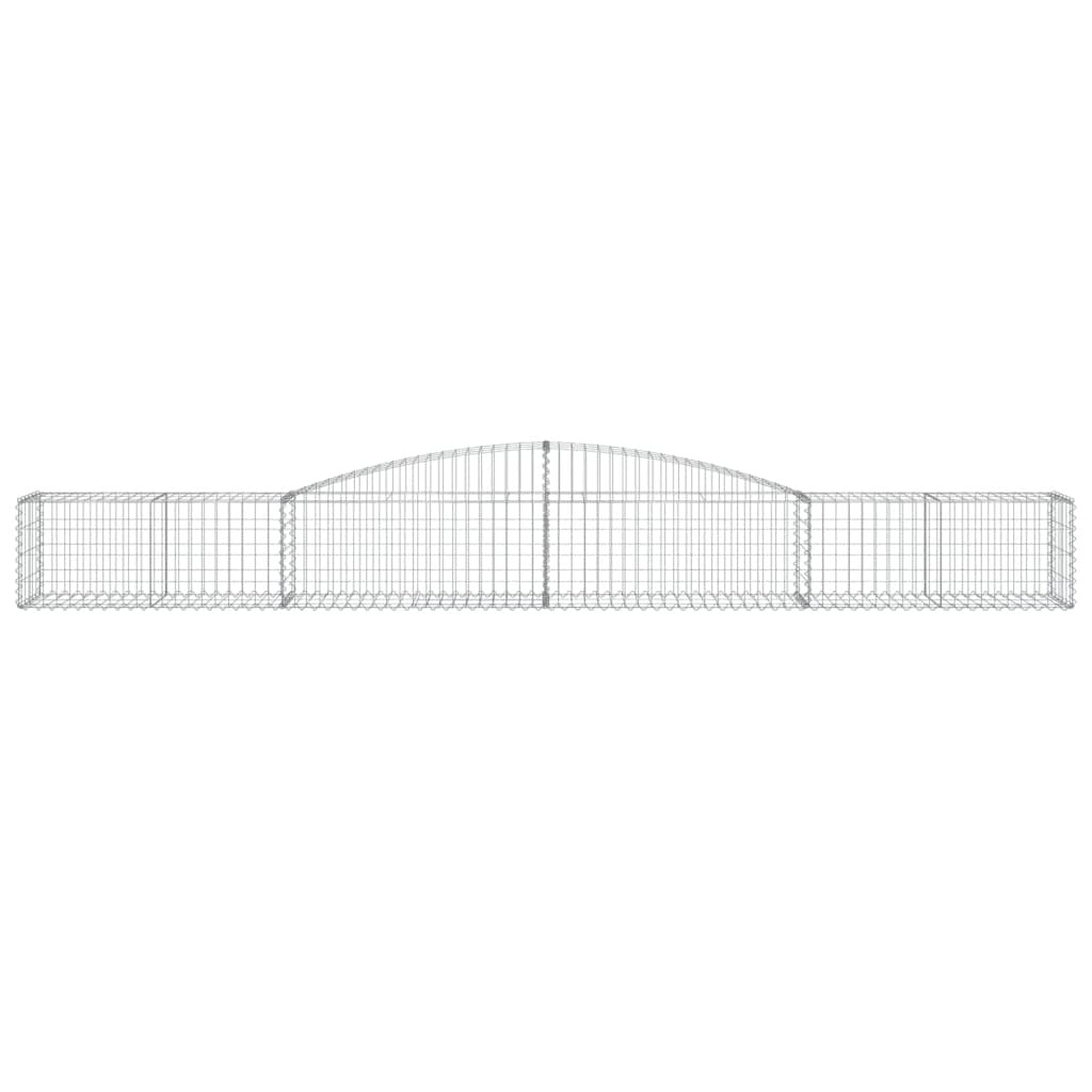Arched Gabion Basket 400x50x40/60 cm Galvanised Iron