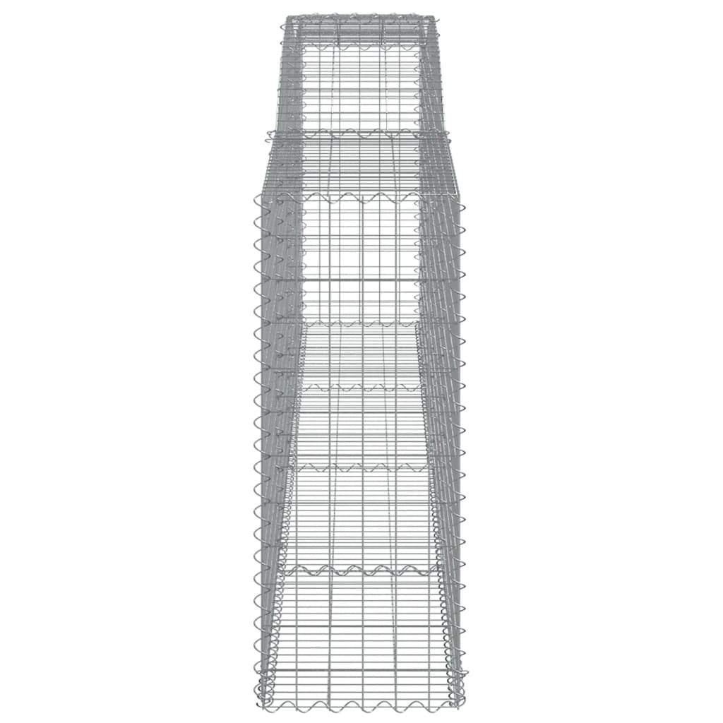 Arched Gabion Basket 400x50x120/140 cm Galvanised Iron