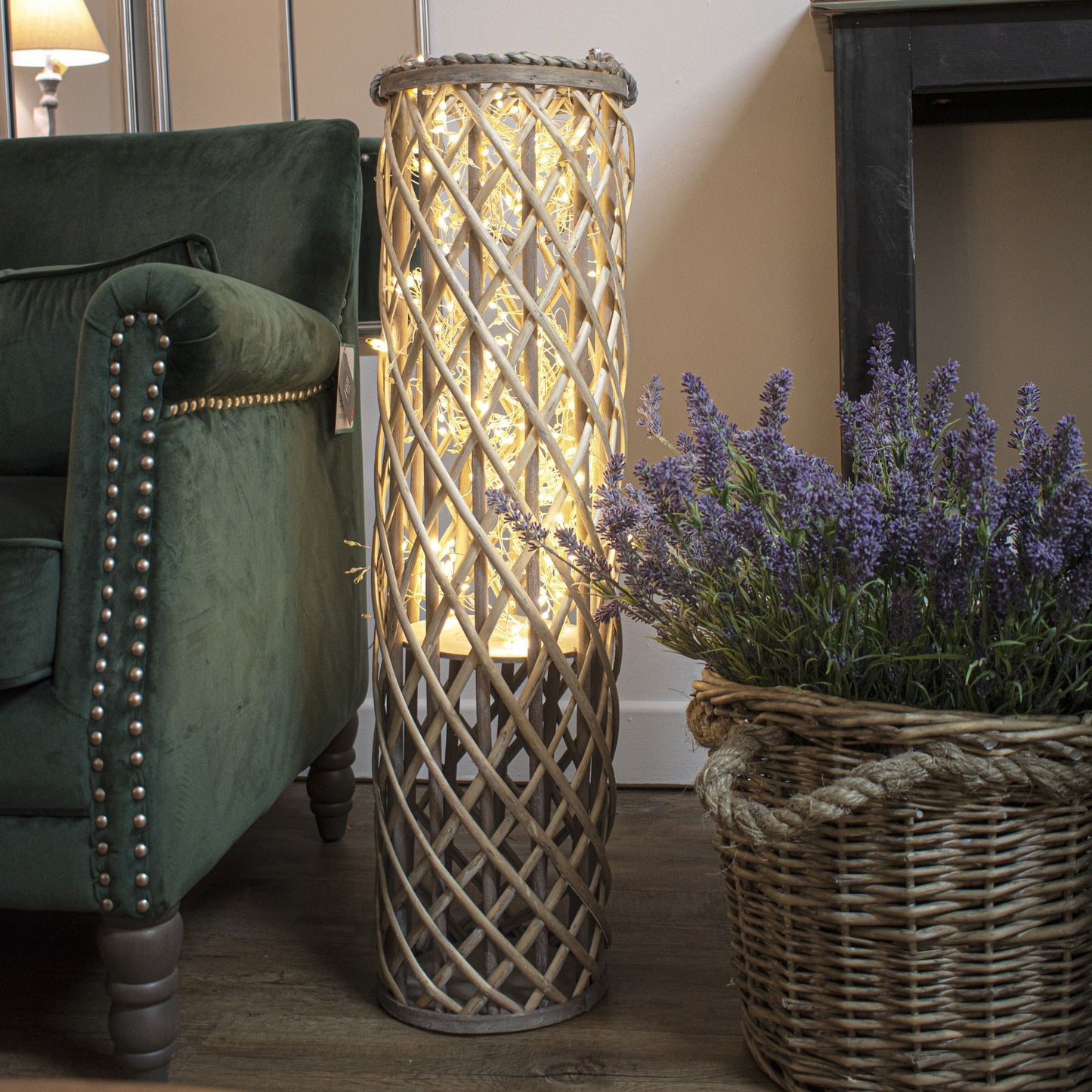 2.75m9ft Plug-In LED 8 Sequence Warm White Cluster String