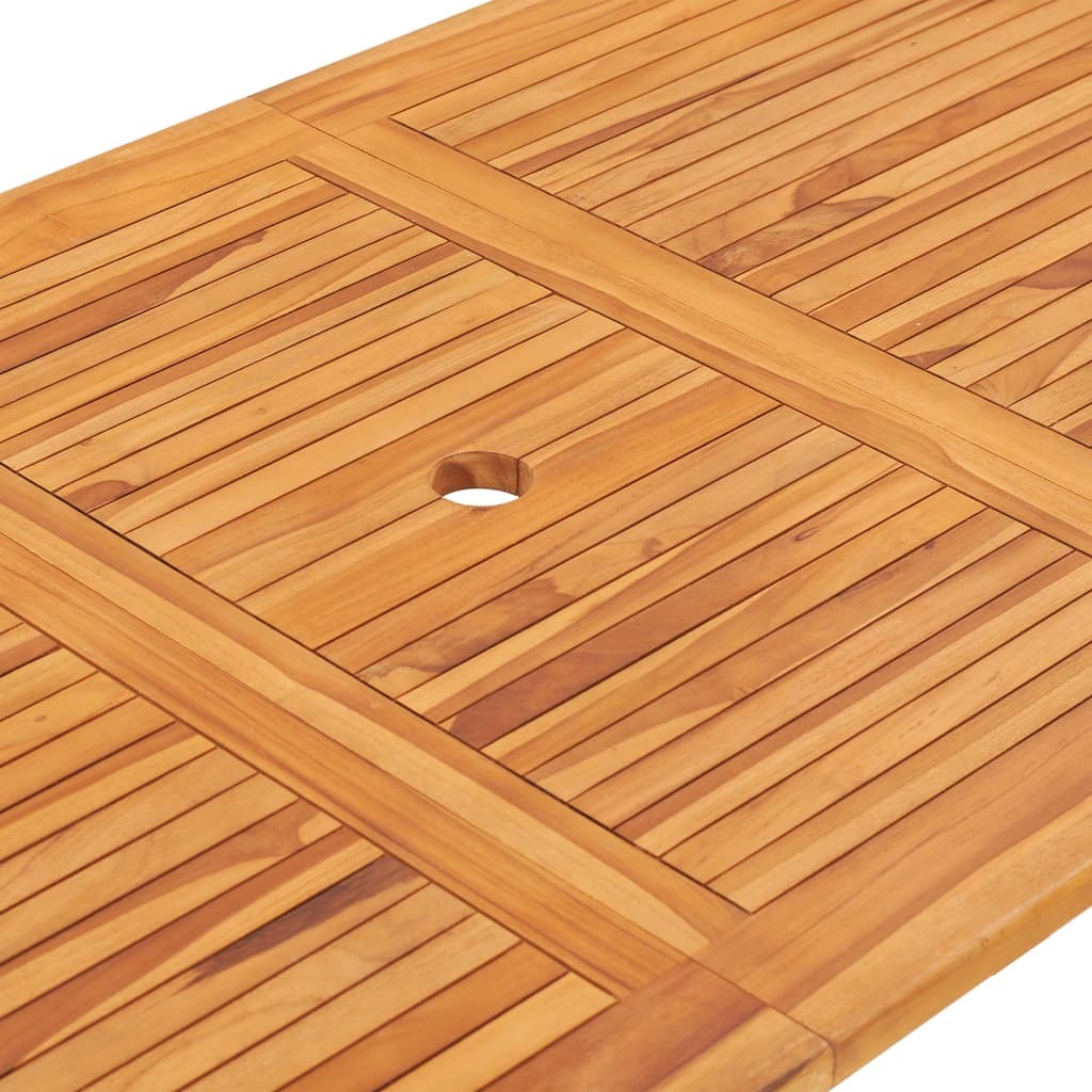 9 Piece Folding Outdoor Dining Set Solid Teak Wood
