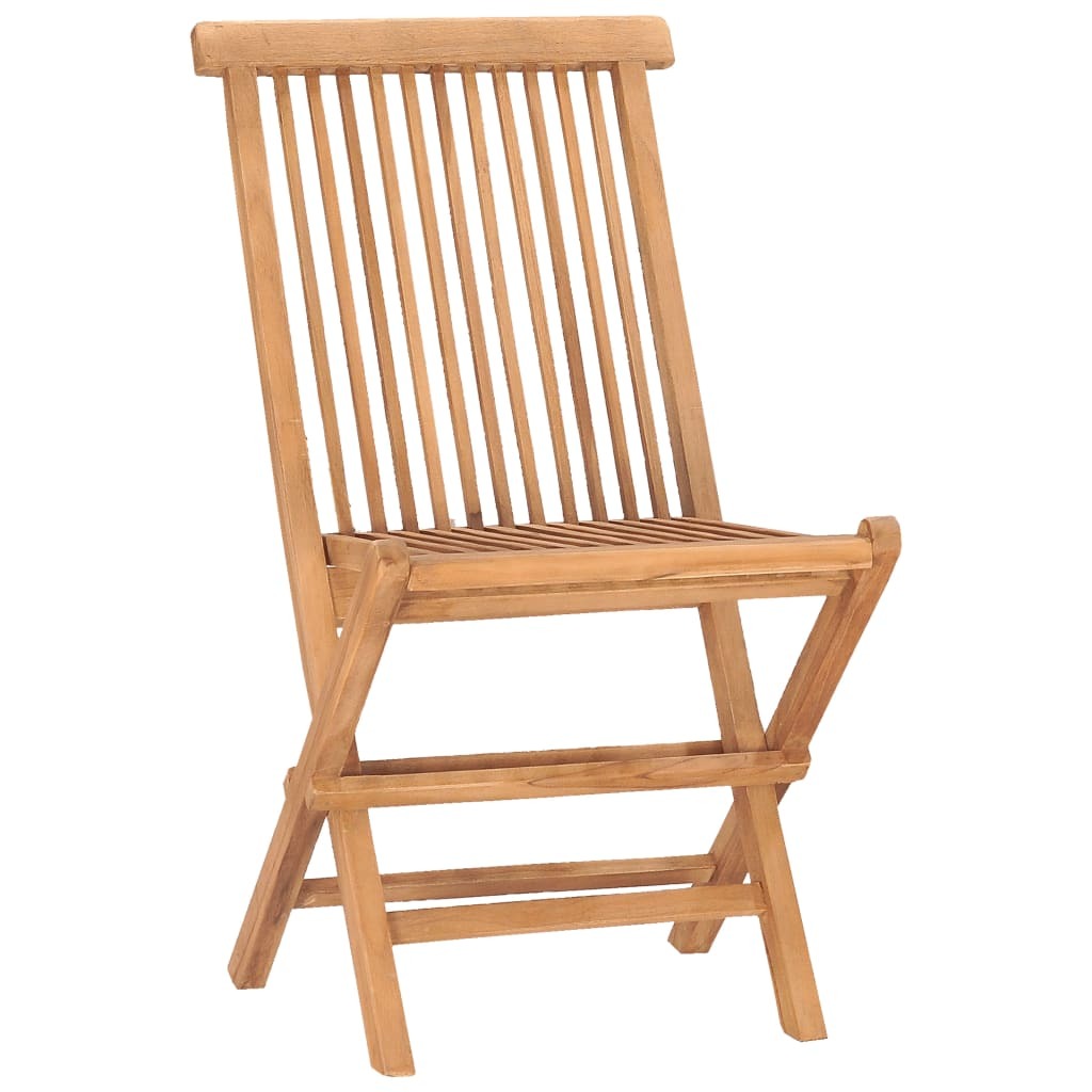 9 Piece Folding Outdoor Dining Set Solid Teak Wood