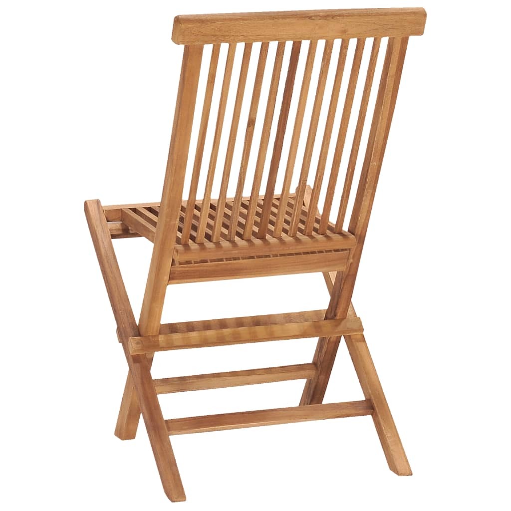 9 Piece Folding Outdoor Dining Set Solid Teak Wood