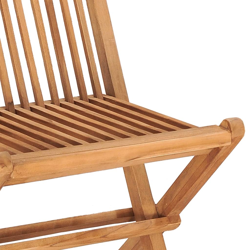 9 Piece Folding Outdoor Dining Set Solid Teak Wood