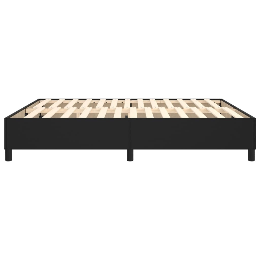 Bed Frame without Mattress Black Super King Faux Leather (UK/IE/FI/NO only)