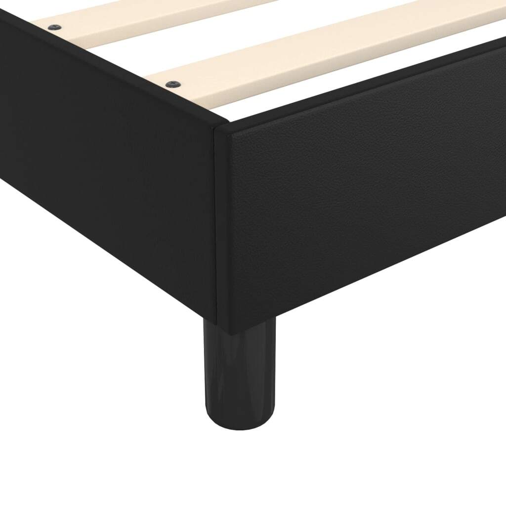 Bed Frame without Mattress Black Super King Faux Leather (UK/IE/FI/NO only)