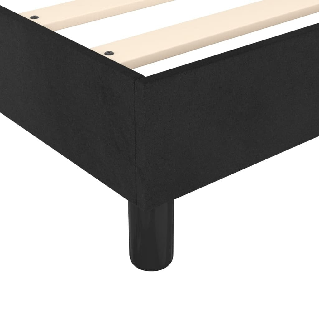 Bed Frame without Mattress Black Super King Velvet (UK/IE/FI/NO only)