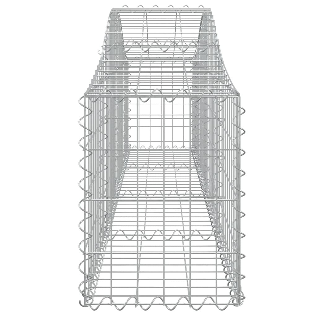 Arched Gabion Baskets 20 pcs 200x30x40/60 cm Galvanised Iron