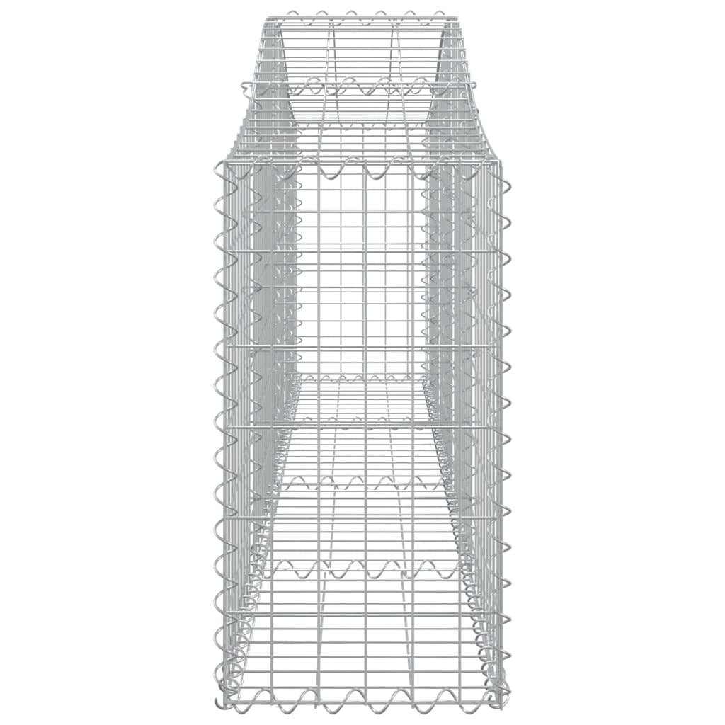 Arched Gabion Baskets 14 pcs 200x30x60/80 cm Galvanised Iron