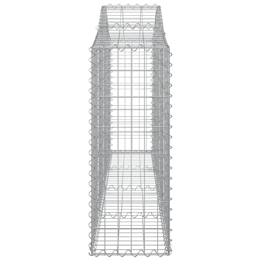 Arched Gabion Baskets 18 pcs 200x30x80/100 cm Galvanised Iron