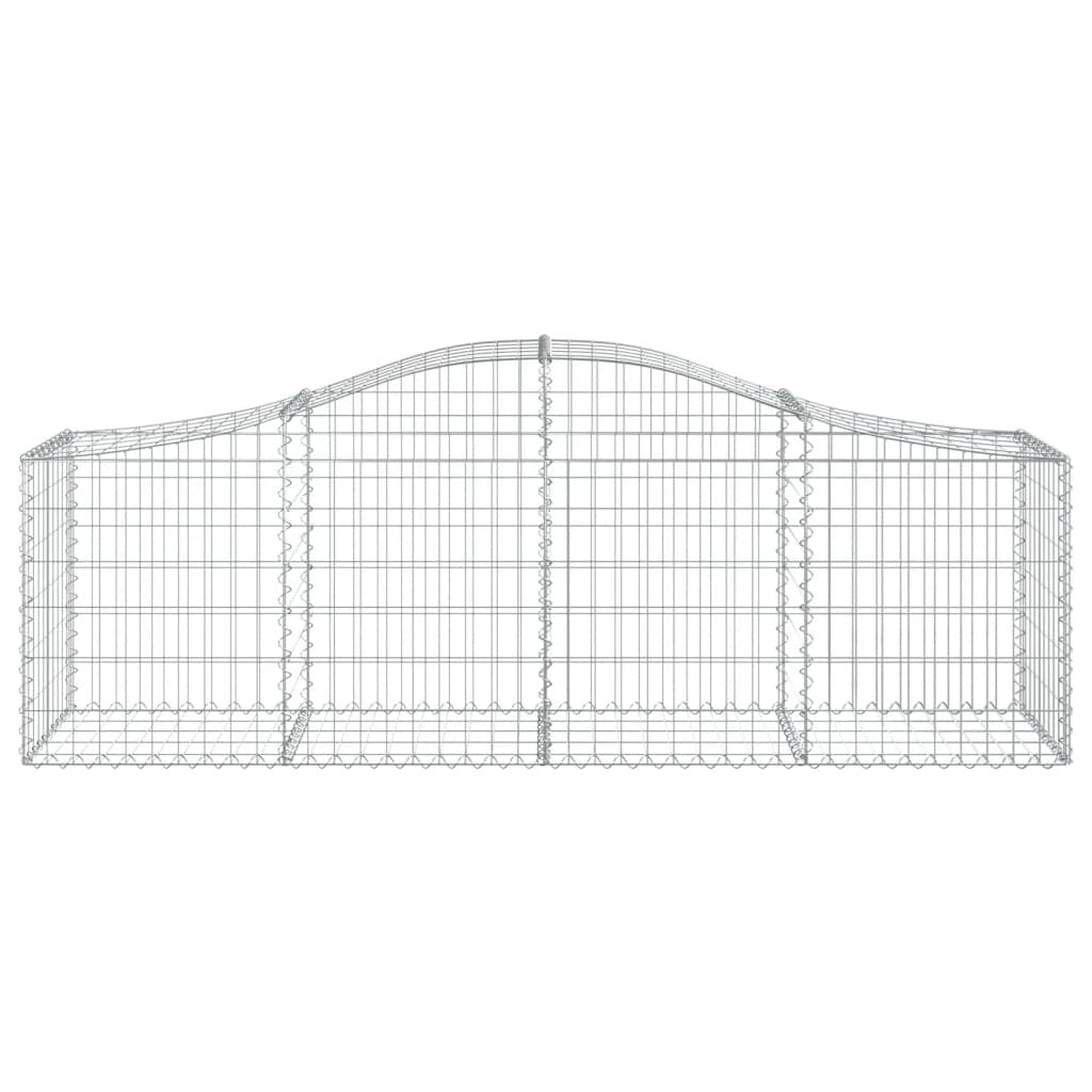 Arched Gabion Baskets 40 pcs 200x50x60/80 cm Galvanised Iron