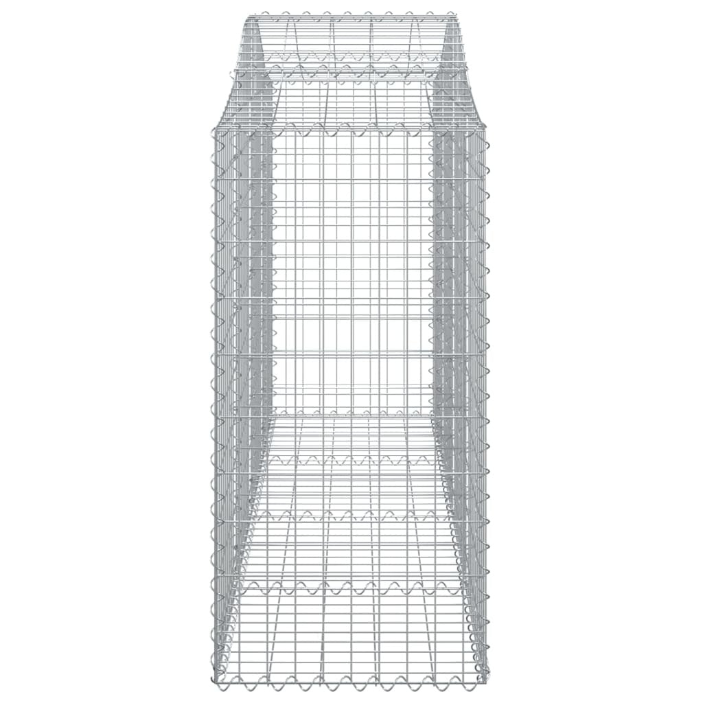 Arched Gabion Baskets 25 pcs 200x50x100/120 cm Galvanised Iron