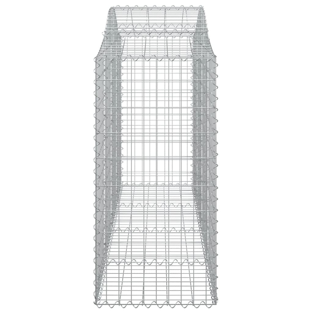 Arched Gabion Baskets 6 pcs 200x50x120/140 cm Galvanised Iron