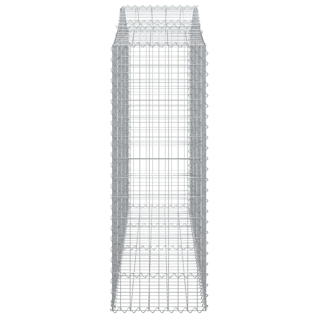 Arched Gabion Baskets 12 pcs 200x50x140/160 cm Galvanised Iron