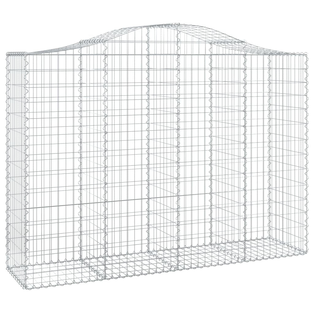 Arched Gabion Baskets 20 pcs 200x50x140/160 cm Galvanised Iron