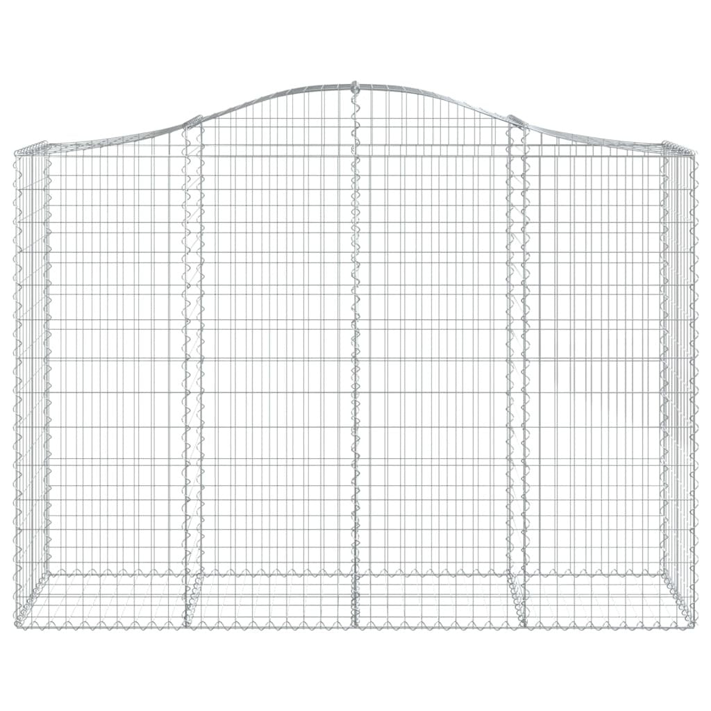Arched Gabion Baskets 20 pcs 200x50x140/160 cm Galvanised Iron