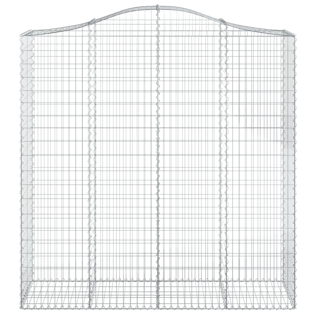 Arched Gabion Baskets 5 pcs 200x50x200/220 cm Galvanised Iron