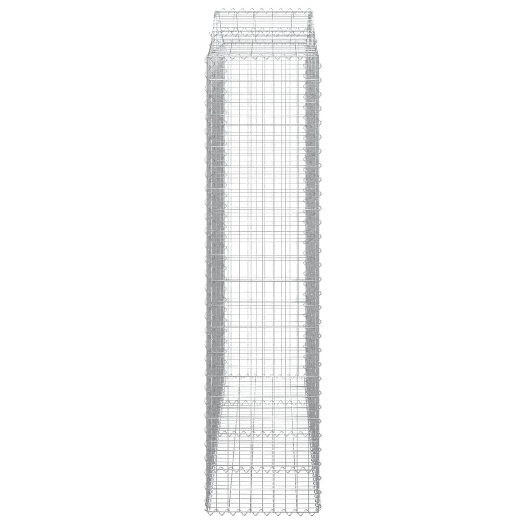 Arched Gabion Baskets 6 pcs 200x50x200/220 cm Galvanised Iron