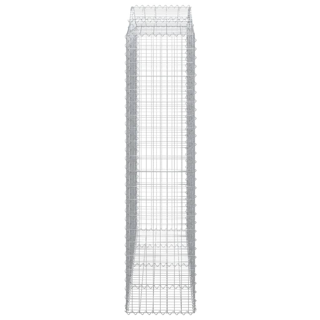 Arched Gabion Baskets 7 pcs 200x50x200/220 cm Galvanised Iron