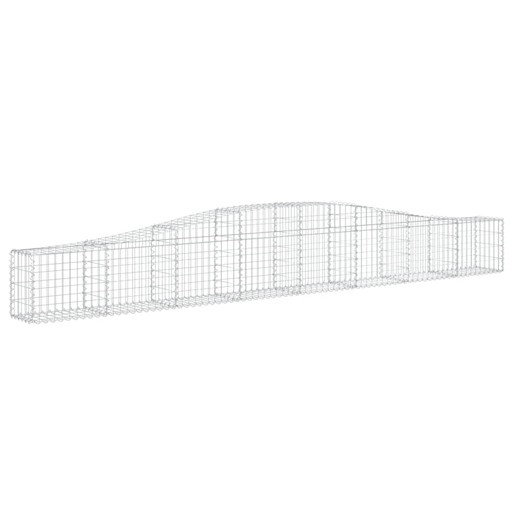 Arched Gabion Baskets 20 pcs 400x30x40/60 cm Galvanised Iron